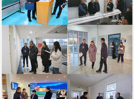 校領(lǐng)導檢查新學期開學準備工作